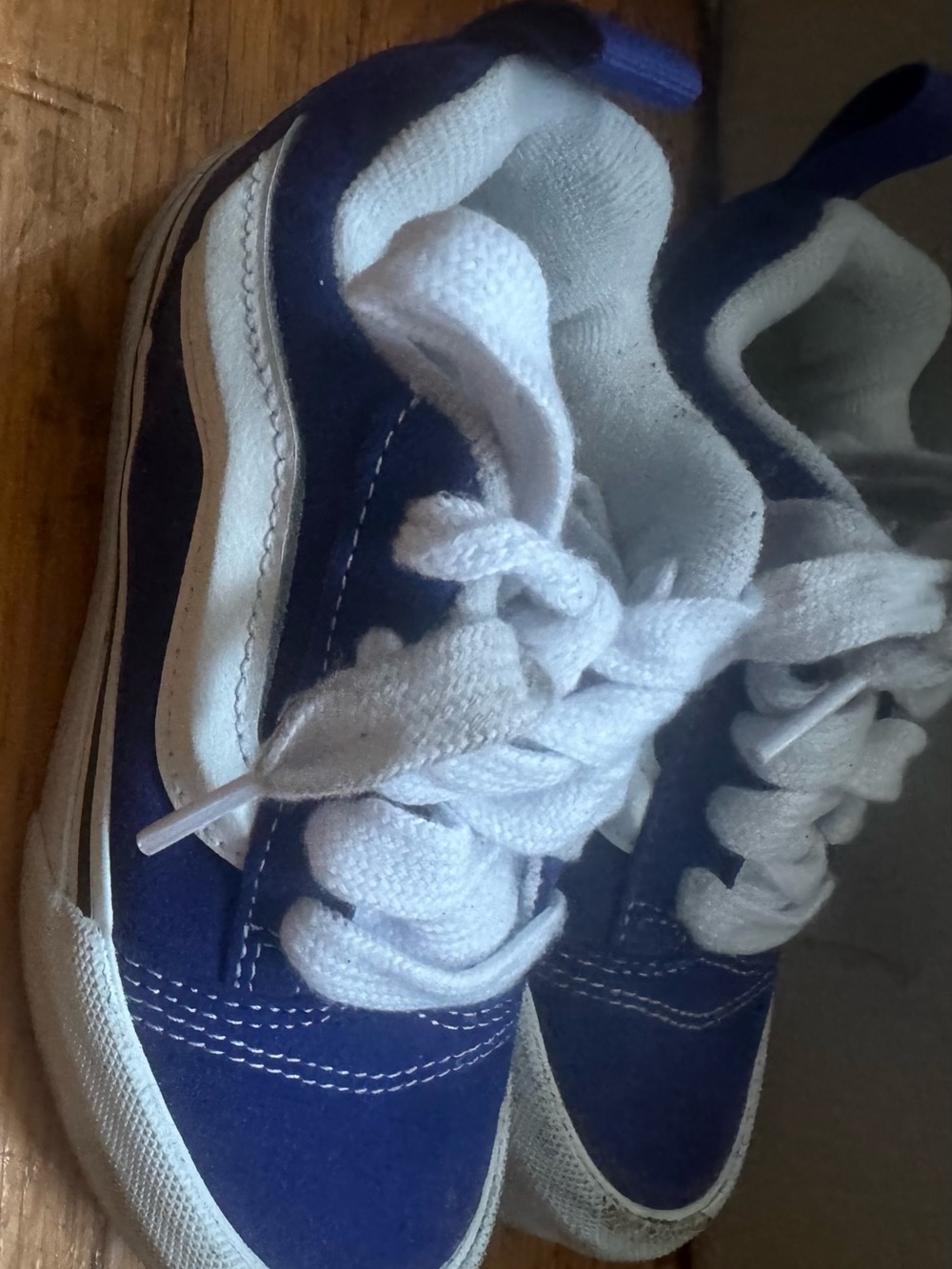 Vans Kids Sneakers in Navy Blue and White